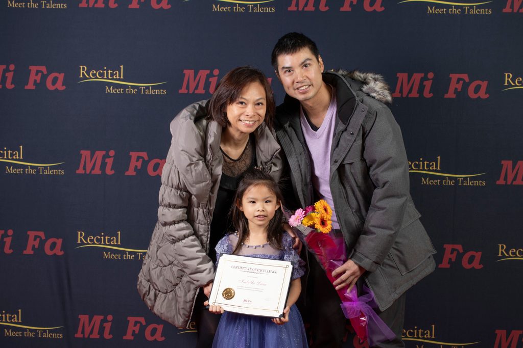 Family photo at Recital